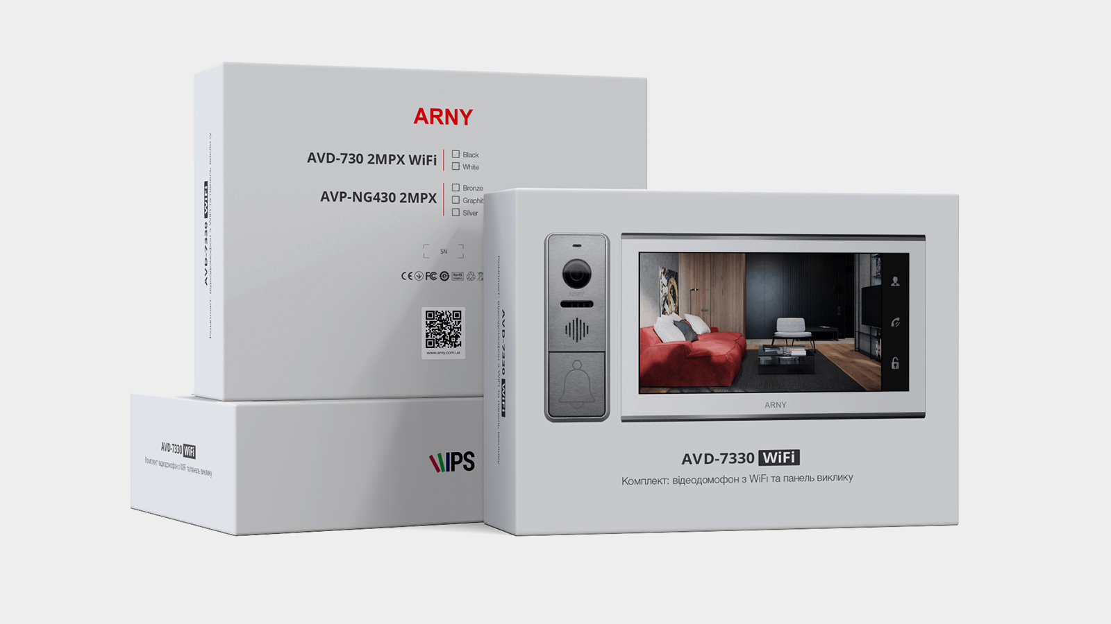 Комплект видеодомофона ARNY AVD-7330 WiFi